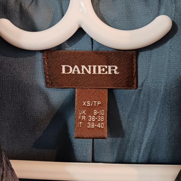 Danier Leather Jacket Women's XS Steel Blue - Picture 3 of 4